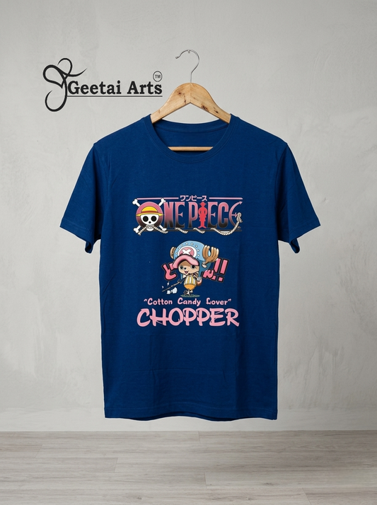 GEETAI ARTS-100% Cotton Regular Fit Graphic T-shirt (Anime: Chopper1001)